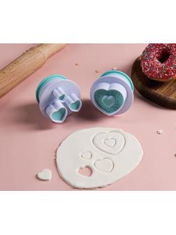 Набор плунжеров кондитерских «Любовь», 2 шт, цвет МИКС