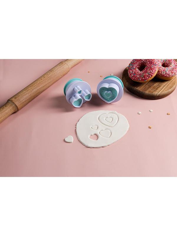 Набор плунжеров кондитерских «Любовь», 2 шт, цвет МИКС