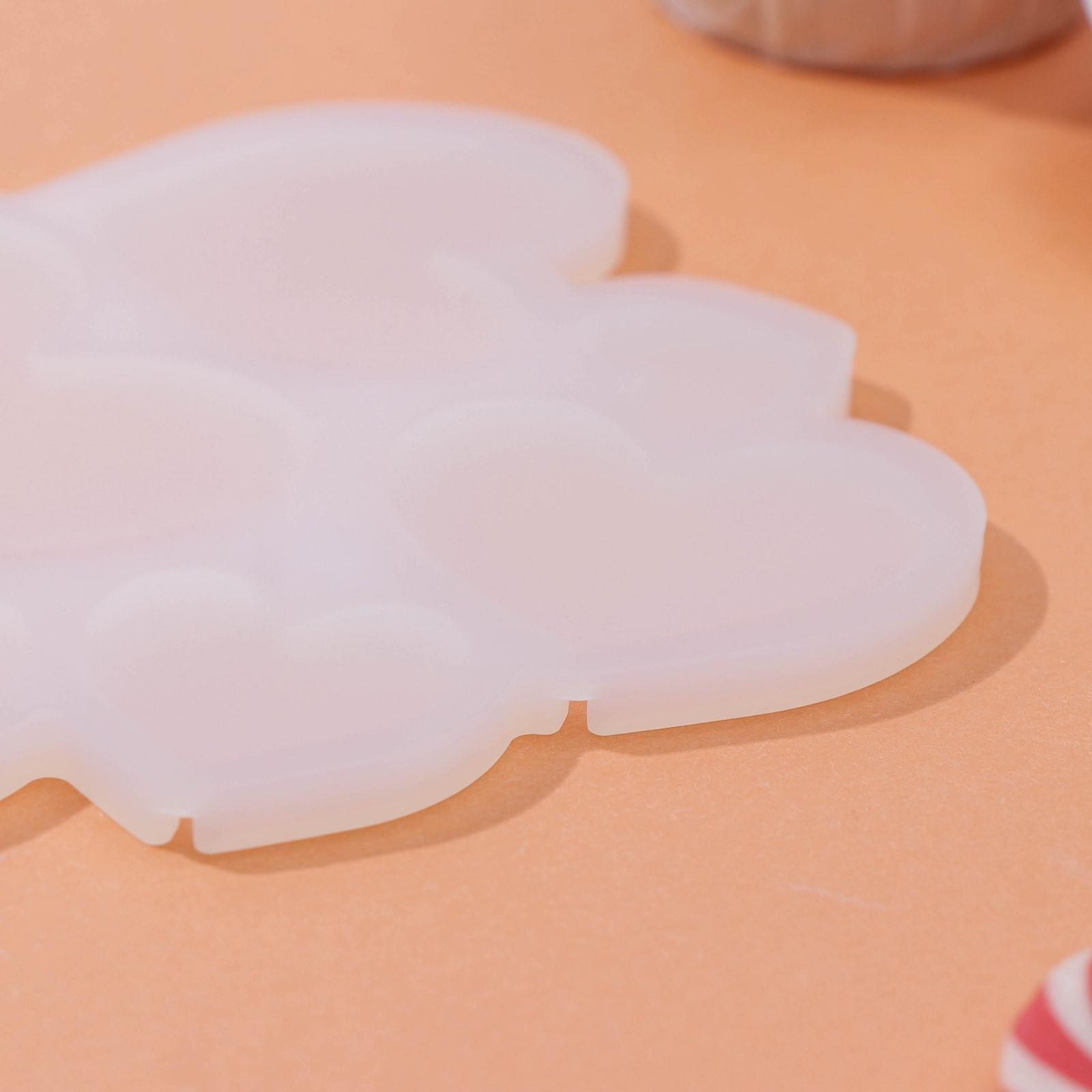 Форма для леденцов «Сердечки», 6 ячеек, 16×14×0,7 см, цвет белый