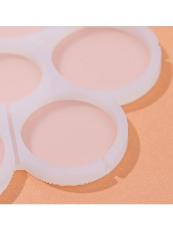 Форма для леденцов «Кругляши», 6 ячеек, 17×15,5×0,7 см, цвет белый