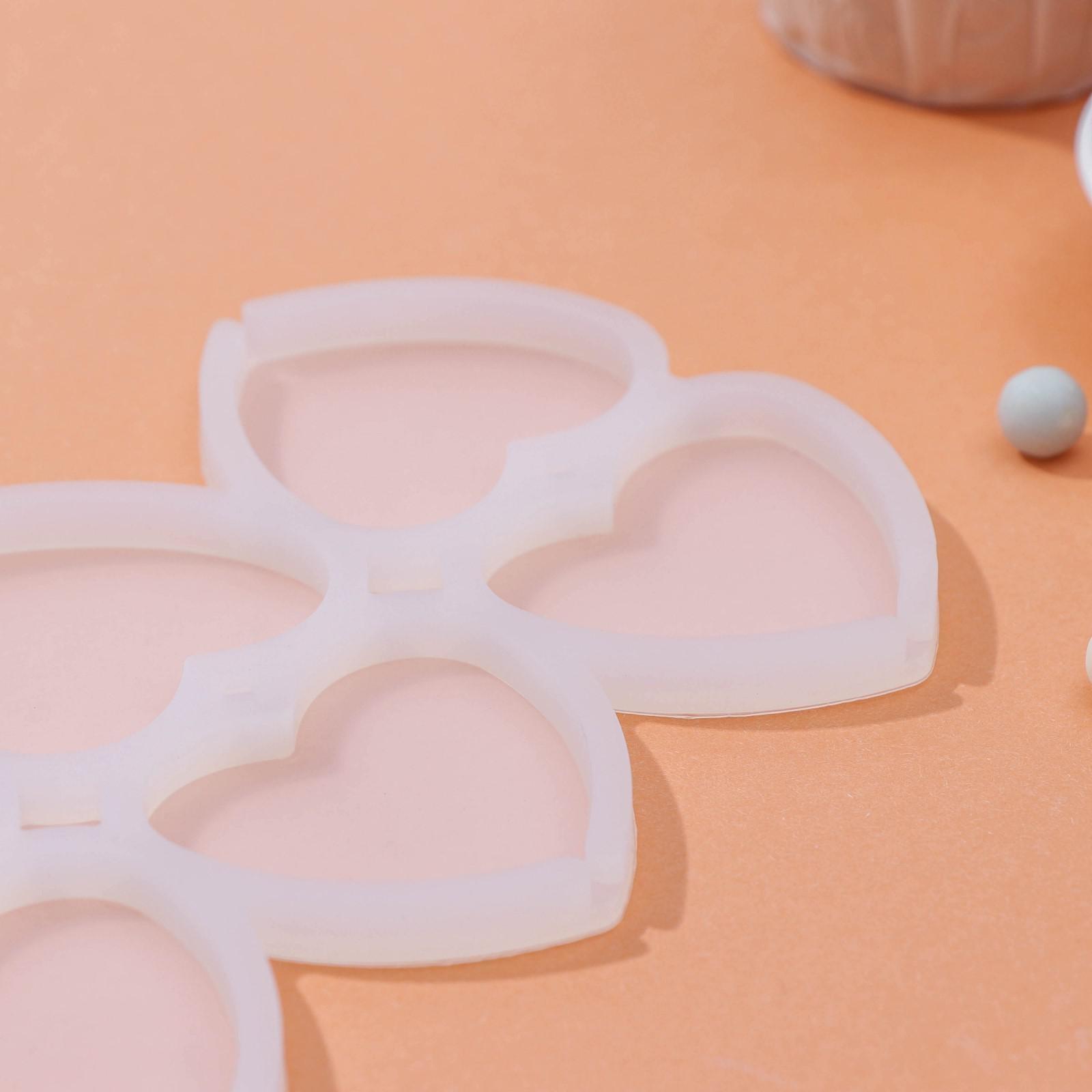 Форма для леденцов «Влюблённость», 6 ячеек, 16×10×0,7 см, цвет белый