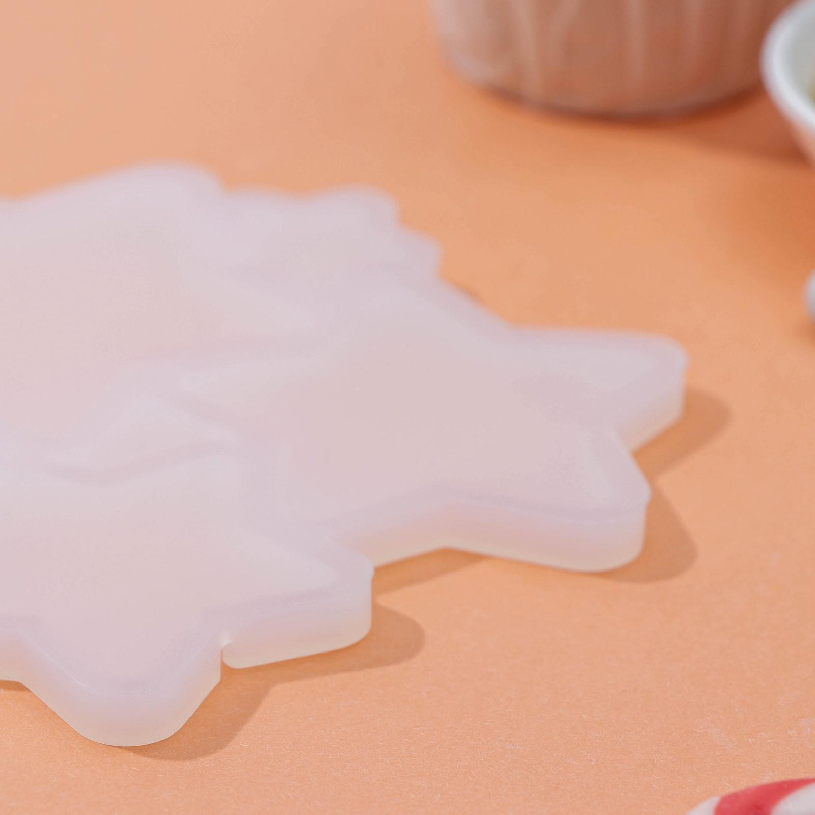 Форма для леденцов «Звёзды», 6 ячеек, 15,5×13,5×0,7 см, цвет белый