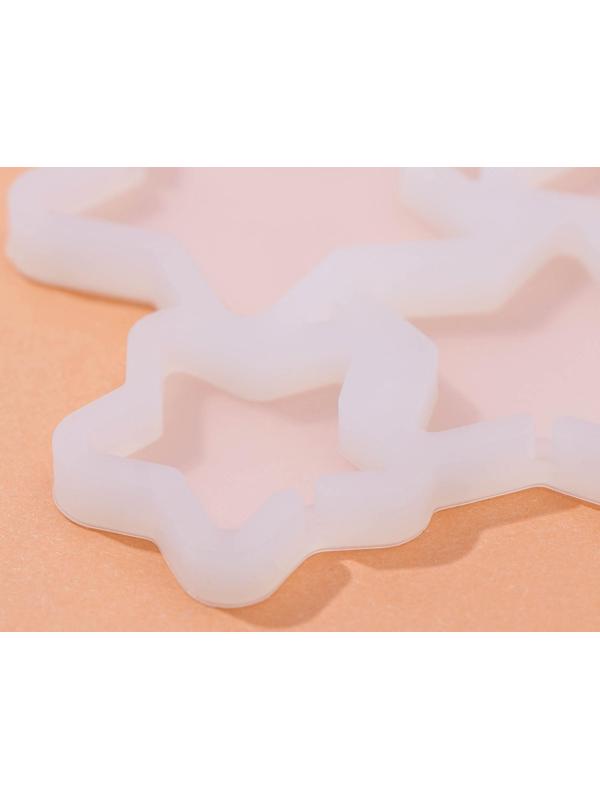 Форма для леденцов «Звёзды», 6 ячеек, 15,5×13,5×0,7 см, цвет белый