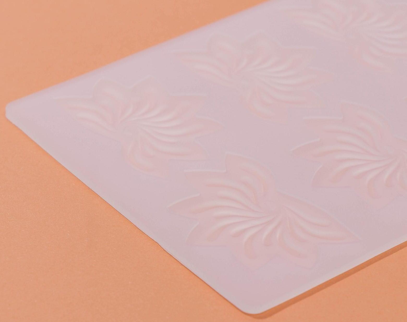 Силиконовый коврик для айстинга «Веер», 8 ячейки, 20×13×0,1 см, цвет прозрачный