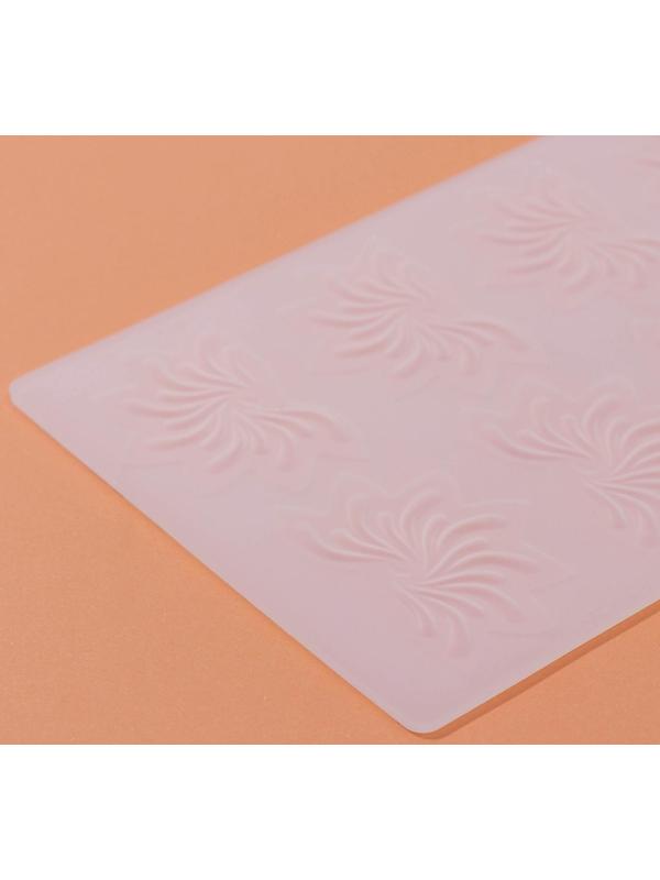 Силиконовый коврик для айстинга «Веер», 8 ячейки, 20×13×0,1 см, цвет прозрачный