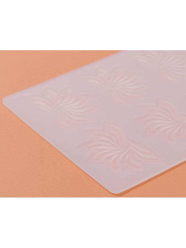 Силиконовый коврик для айстинга «Веер», 8 ячейки, 20×13×0,1 см, цвет прозрачный