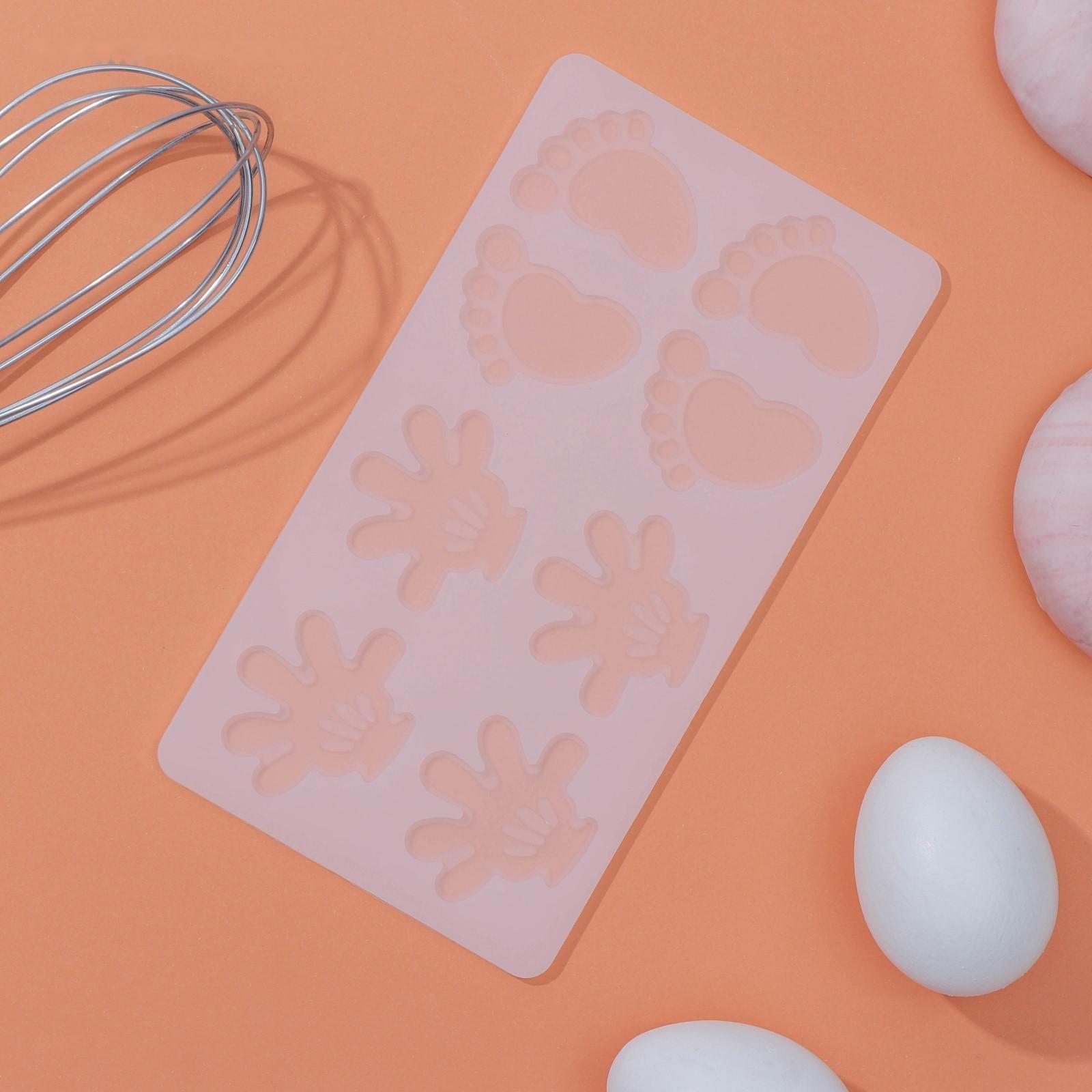 Силиконовый коврик для айстинга «Следопыт», 8 ячейки, 19×10,5×0,4 см, цвет прозрачный