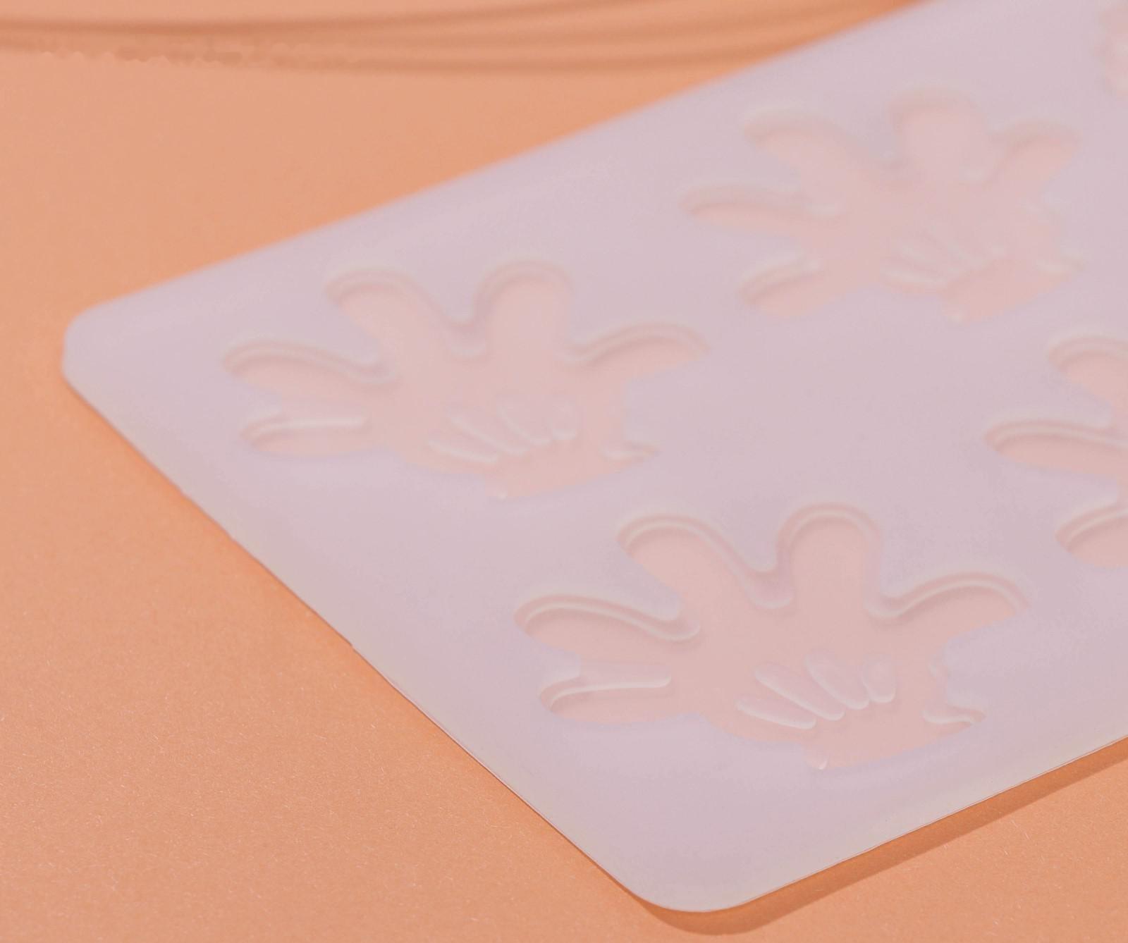 Силиконовый коврик для айстинга «Следопыт», 8 ячейки, 19×10,5×0,4 см, цвет прозрачный