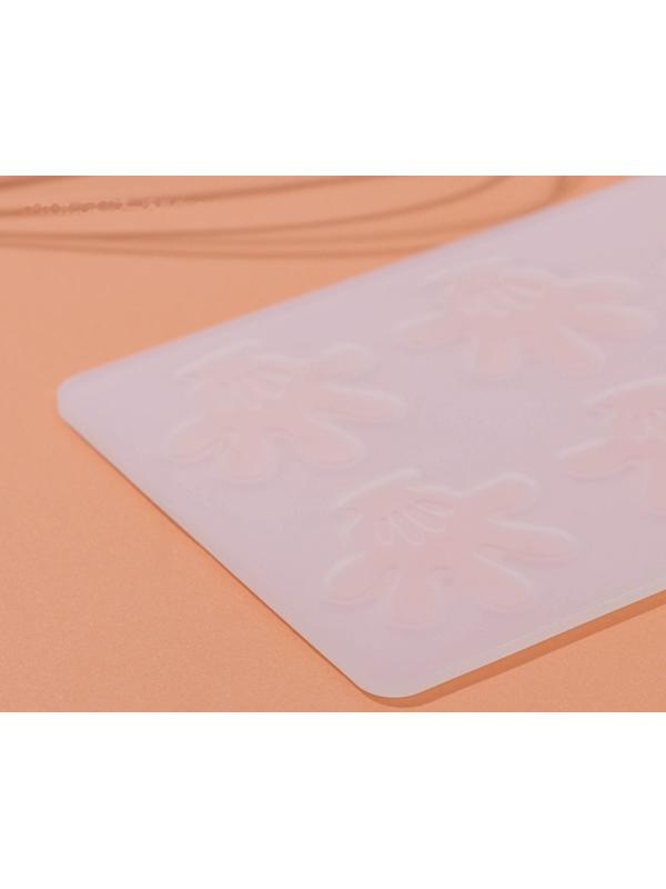 Силиконовый коврик для айстинга «Следопыт», 8 ячейки, 19×10,5×0,4 см, цвет прозрачный