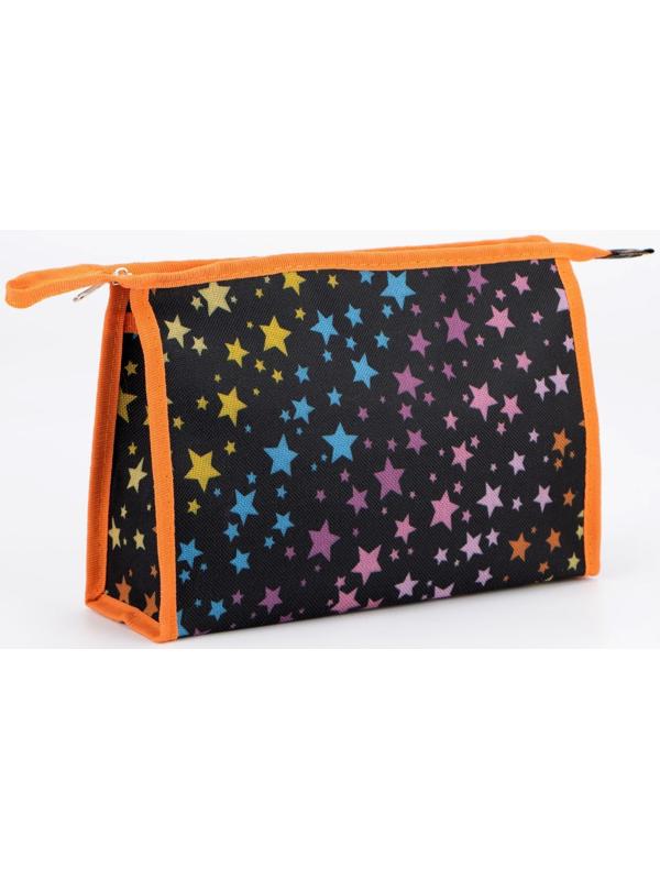 Косметичка на молнии, с подкладом, цвет чёрный