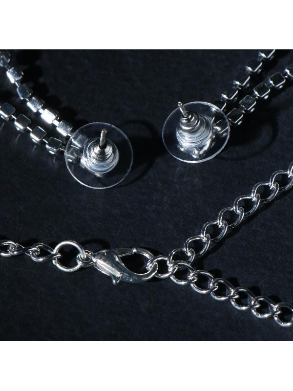 Набор 2 предмета: серьги, колье 