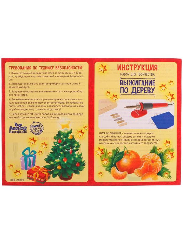 Набор для выжигания и росписи по дереву «Чайный домик»