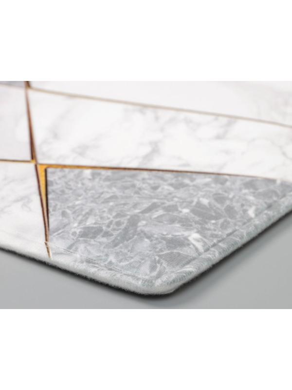 Коврик для ванной Доляна «Мрамор», 45×120 см