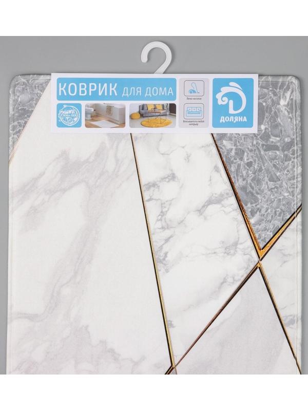 Коврик для ванной Доляна «Мрамор», 45×120 см