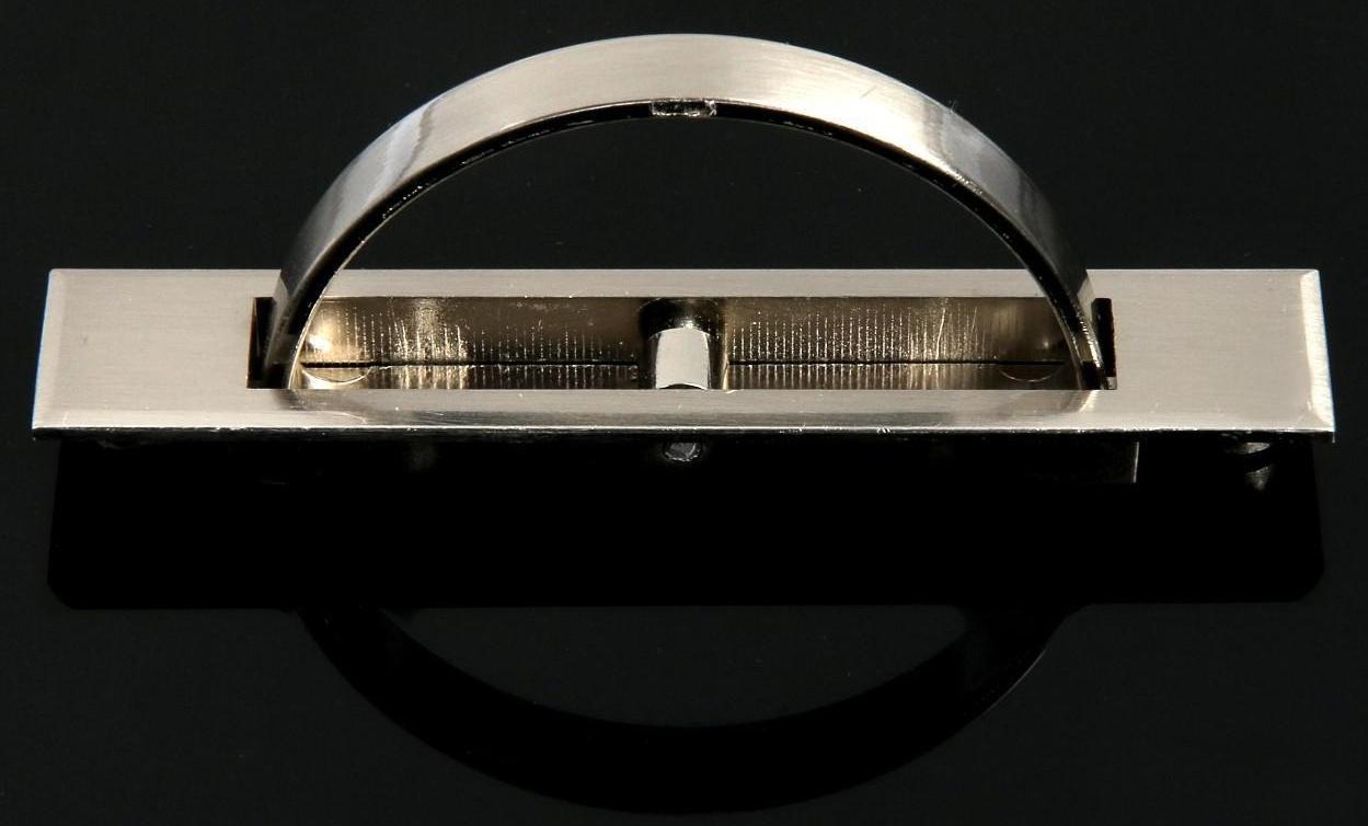 Ручка потайная CAPPIO, цинк, м/о 85 мм, L =100 мм, цвет матовый никель