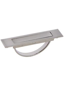 Ручка потайная CAPPIO, цинк, м/о 85 мм, L =100 мм, цвет матовый никель