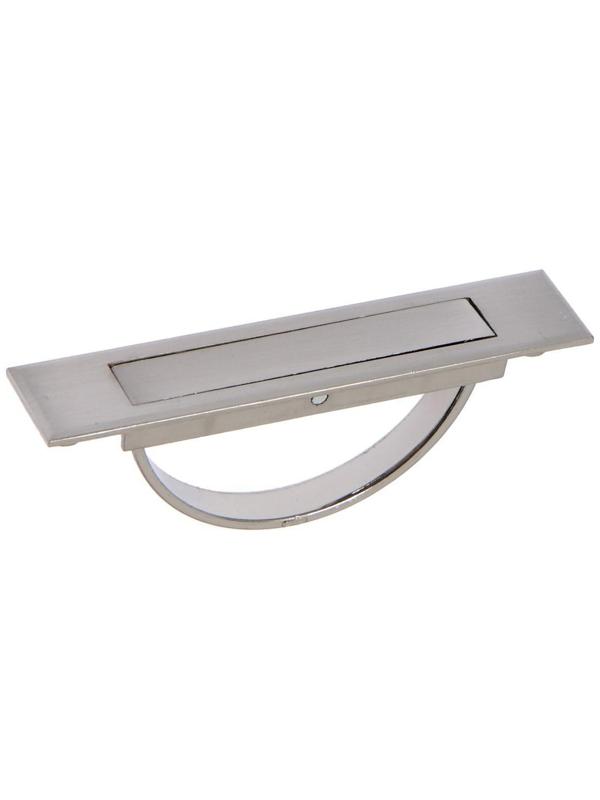 Ручка потайная CAPPIO, цинк, м/о 85 мм, L =100 мм, цвет матовый никель