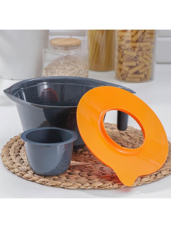 Ёмкость для миксера с крышкой, 2,3 л, 28,9×22×12,9 см, цвет МИКС