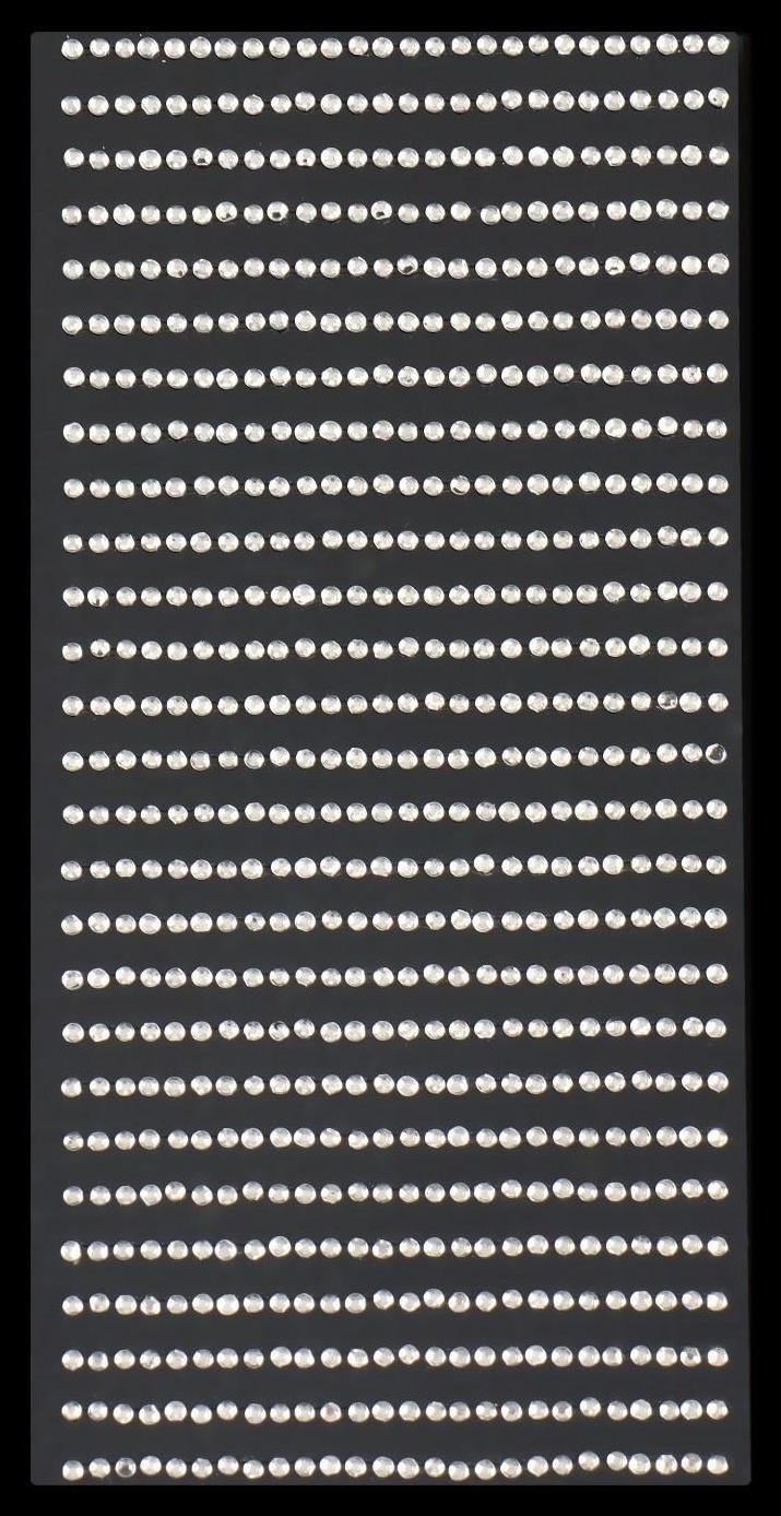 Стразы для декора, на клеевой основе, 2 мм, цвет серебристый