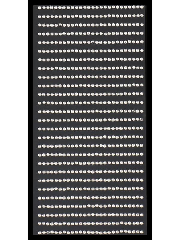 Стразы для декора, на клеевой основе, 2 мм, цвет серебристый