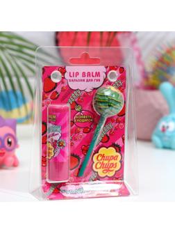 Набор Бальзам для губ Chupa chups Клубника и Карамель 4,2 г