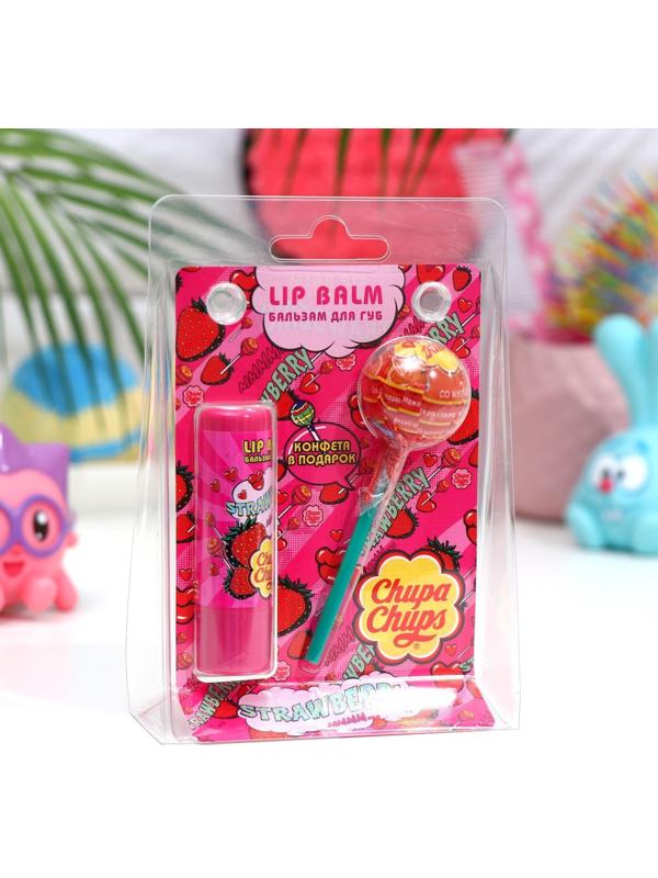 Набор Бальзам для губ Chupa chups Клубника и Карамель 4,2 г