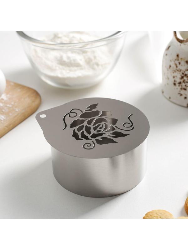 Форма для выкладки с трафаретом «Роза», 8×8×4 см