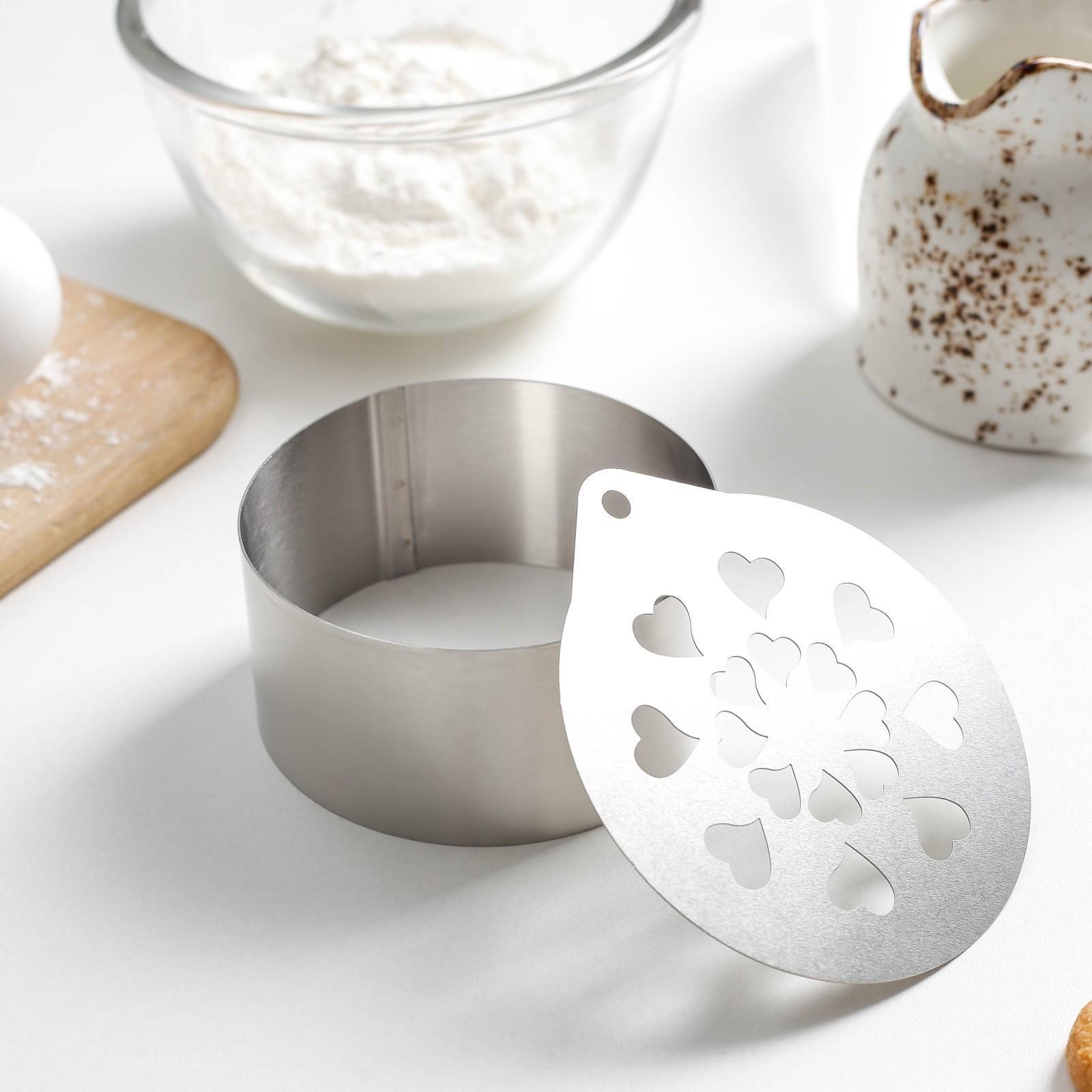 Форма для выкладки с трафаретом «Влюблённость», 8×8×4 см