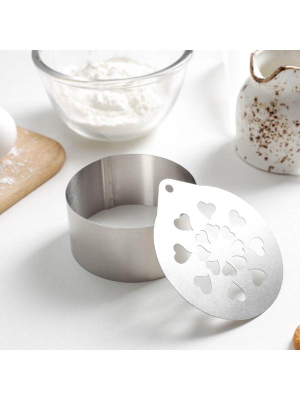 Форма для выкладки с трафаретом «Влюблённость», 8×8×4 см