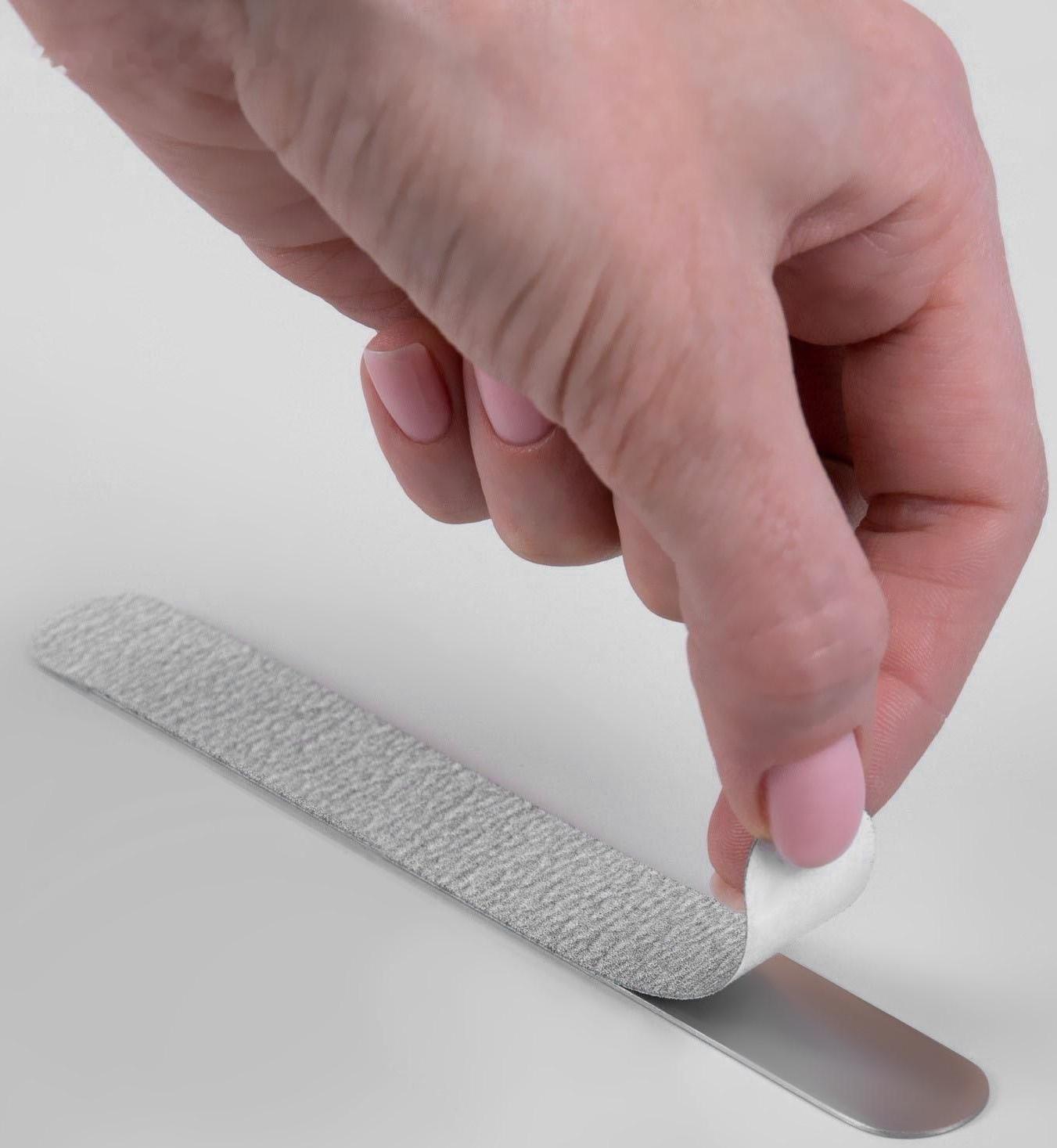 Сменный файл для пилки, на вспененной основе, 18 см, абразивность 240, цвет серый