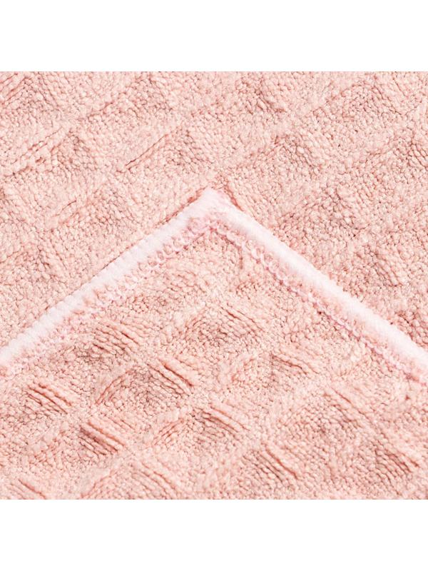 Набор для бани и ванной Этель «Вафля» полотенце 70*140 см+чалма 21*25 см, цв.розовый