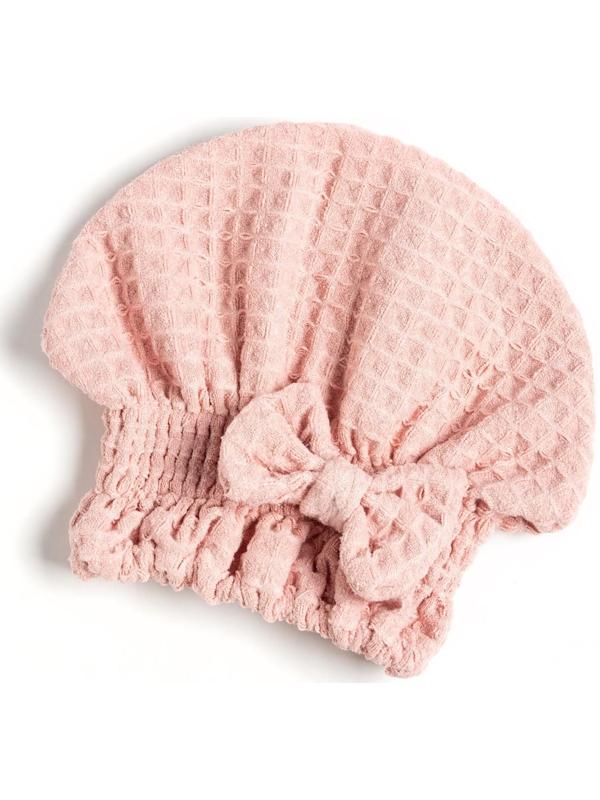 Набор для бани и ванной Этель «Вафля» полотенце 70*140 см+чалма 21*25 см, цв.розовый
