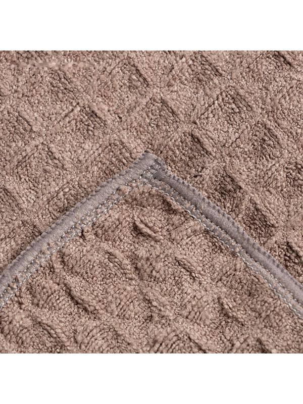 Набор для бани и ванной Этель «Вафля» полотенце 70*140 см+чалма 21*25 см, цв.коричневый