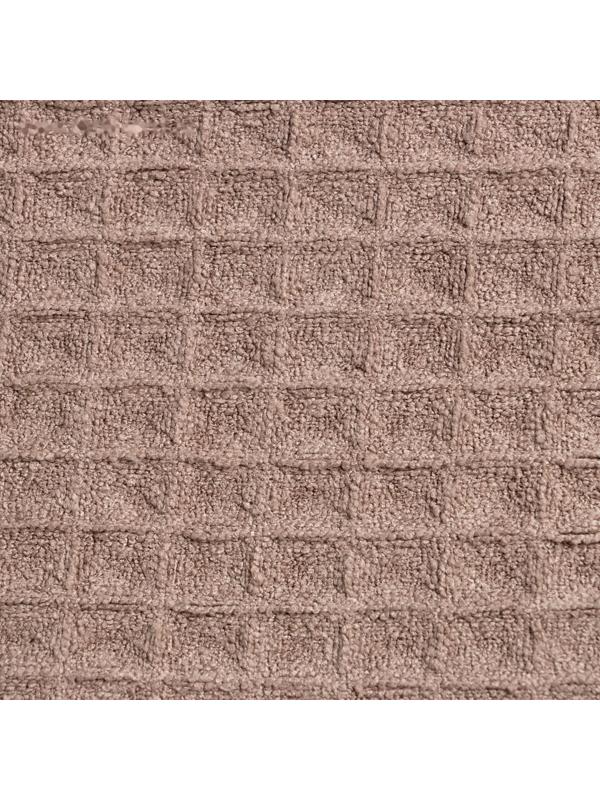 Набор для бани и ванной Этель «Вафля» полотенце 70*140 см+чалма 21*25 см, цв.коричневый