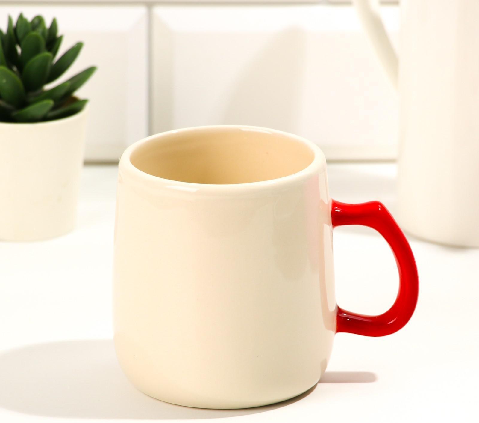 Кружка с крышкой и ложкой 