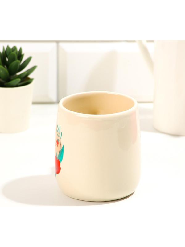 Кружка с крышкой и ложкой 