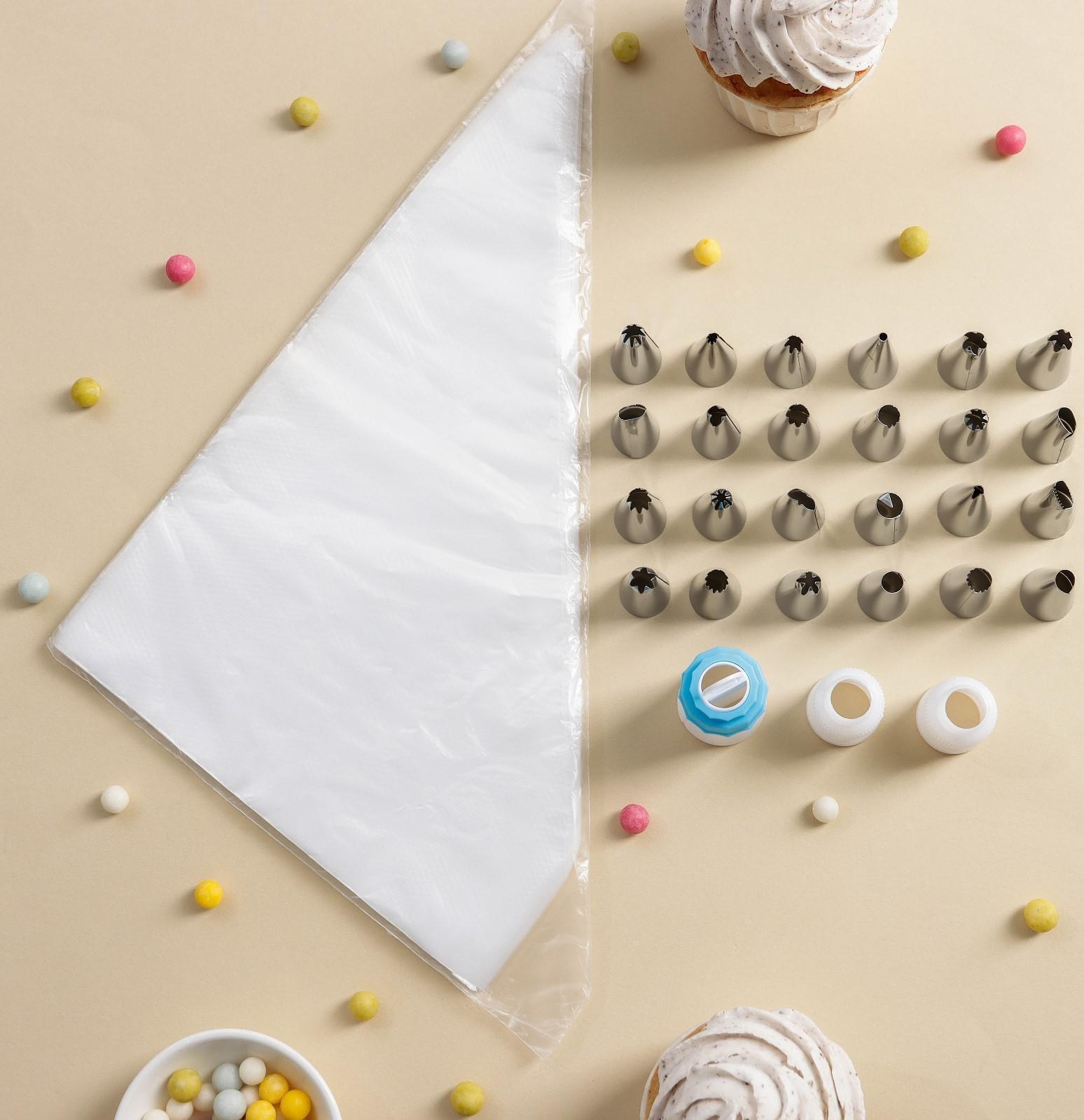 Набор кондитерский, 28 предметов: 3 адаптера, 24 насадки, набор кондитерских мешков 50 шт