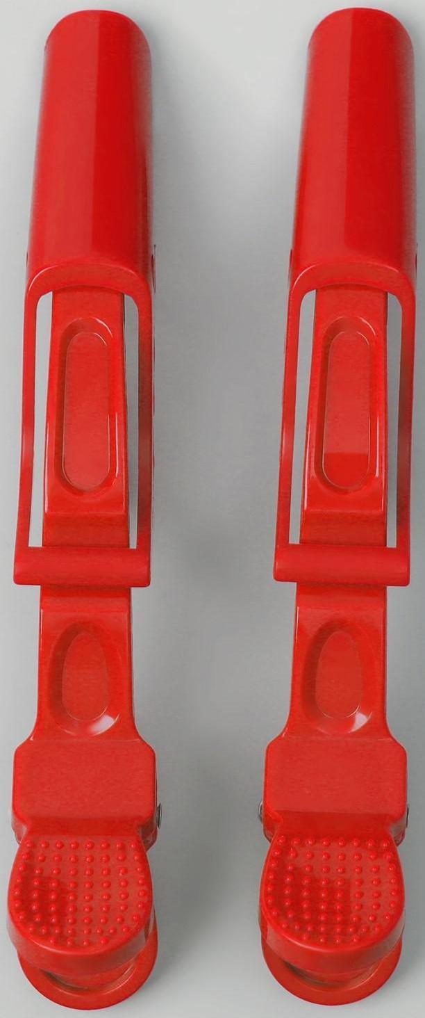 Набор зажимов для волос, 11,5 см, 2 шт, цвет МИКС