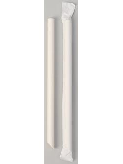 Трубочки для коктейля, бумажные, в индивидуальной упаковке, D= 1,2 см.