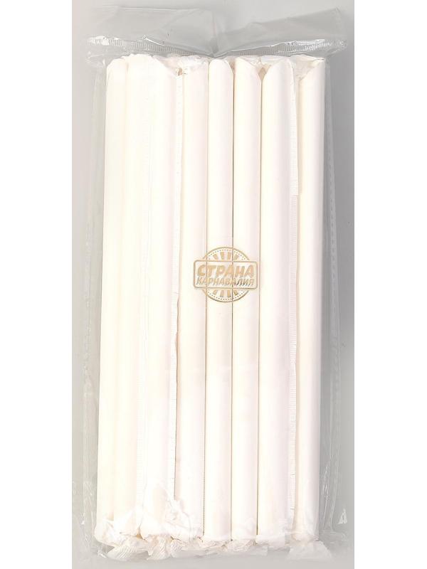 Трубочки для коктейля, бумажные, в индивидуальной упаковке, D= 1,2 см.