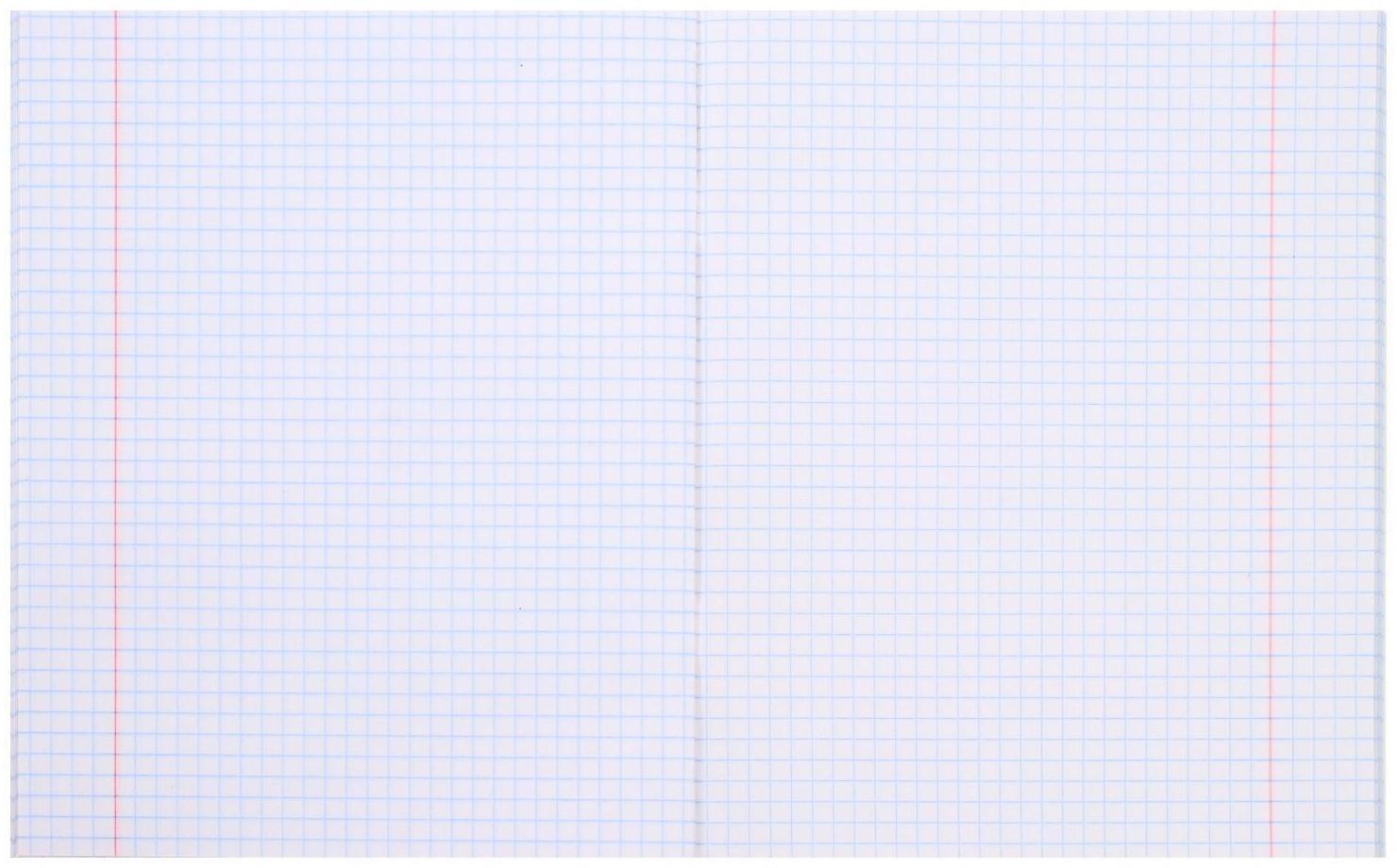 Тетрадь 48 листов в клетку Croco, бумвинил metallic, тиснение, блок офсет, чёрный / 1 шт.