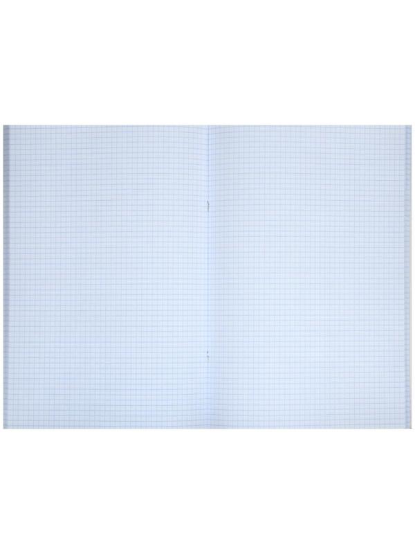 Тетрадь А4 Hatber, 96 листов в клетку Croco, бумвинил metallic, тиснение, блок офсет / Чёрная