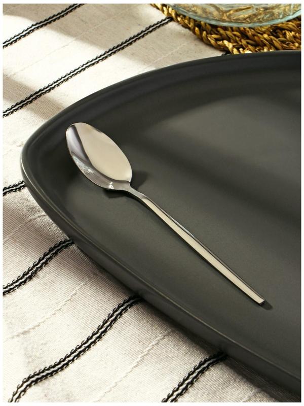 Ложка чайная из нержавеющей стали Magistro «Блинк», 14,5×3, на подвесе, цвет серебряный