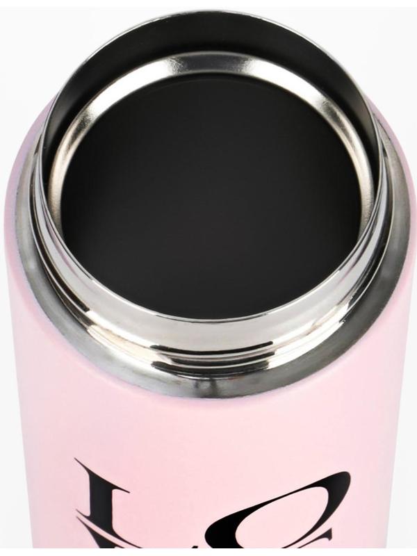 Термокружка, серия: Simple, Love your Life, 420 мл, сохраняет тепло 8 ч, с термометром