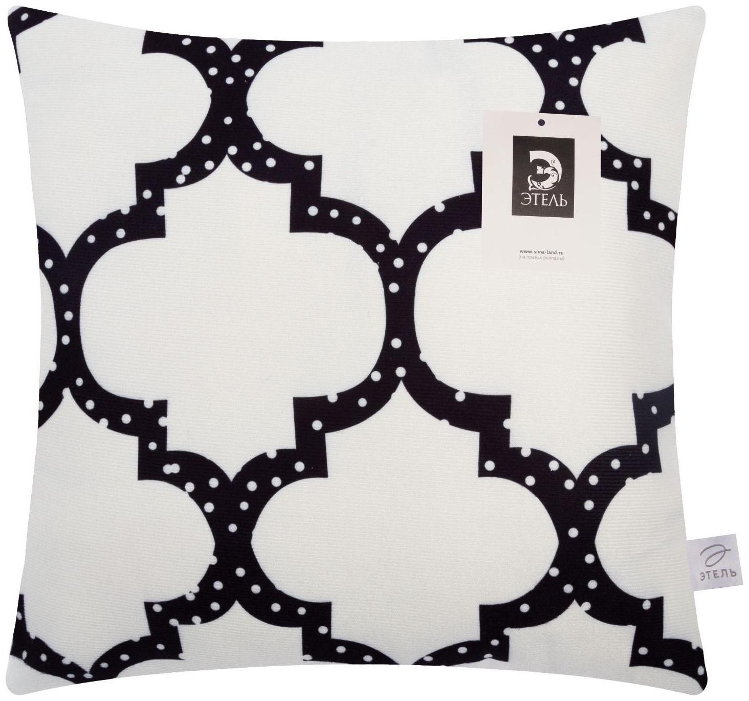 Наволочка декоративная Этель Геометрия «Узор» 40х40 см, велюр