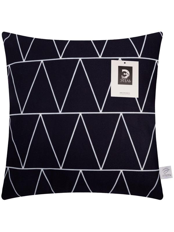 Наволочка декоративная Этель Геометрия «Зигзаги» 40х40 см, велюр
