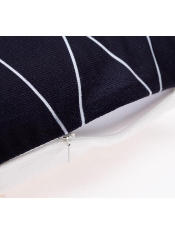 Наволочка декоративная Этель Геометрия «Зигзаги» 40х40 см, велюр