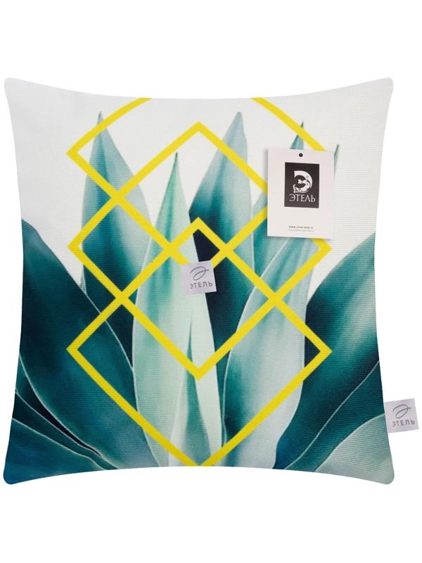 Наволочка декоративная Этель Тропики «Кактус» 40х40 см, велюр
