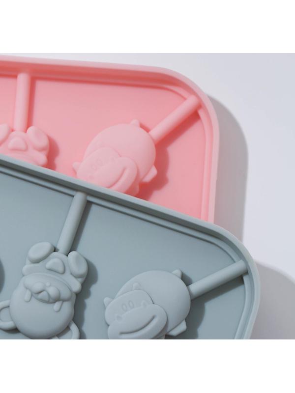 Форма для леденцов «Зоопарк», 8 ячеек, 14,5×14,5×1,5 см, с палочками 20 шт, цвет МИКС