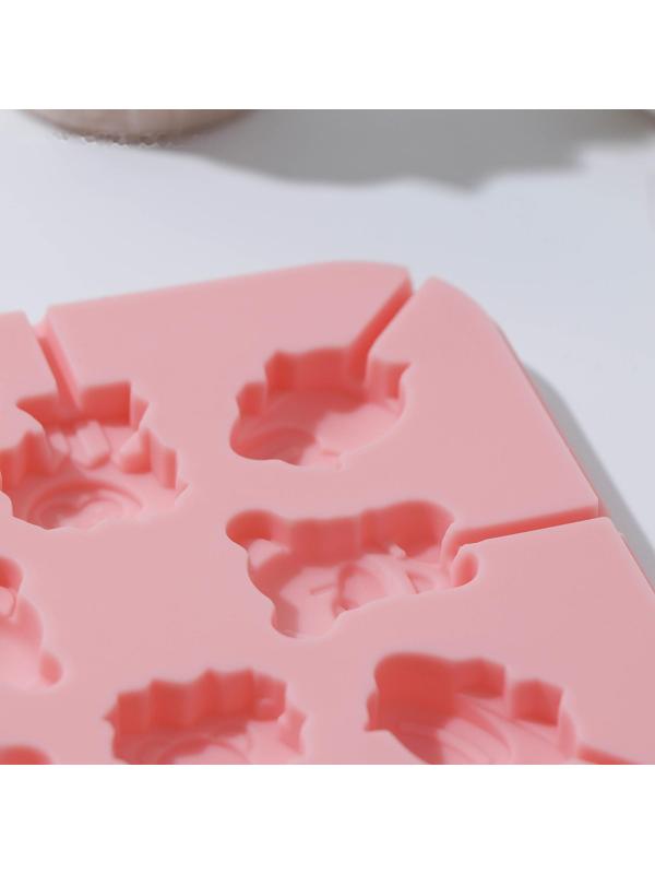 Форма для леденцов «Зоопарк», 8 ячеек, 14,5×14,5×1,5 см, с палочками 20 шт, цвет МИКС